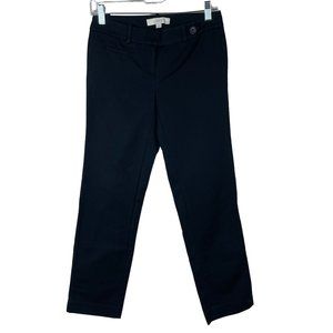 Ann‎ Taylor Loft Marisa Straight Leg Trouser Pants Womens Petite Size 0P Black